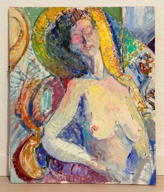Pintura al Óleo Desnudo Femenino Fauvista