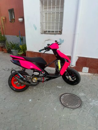 Scooter Polini Negro/Rosa
