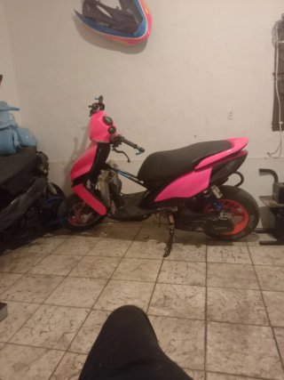 Scooter Polini Negro/Rosa
