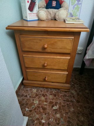 Armario de madera provenzal 3 puertas