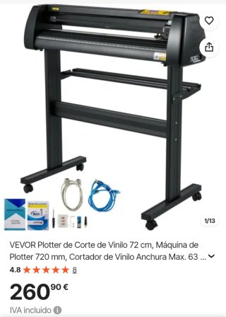 Plotter de corte VEVOR 720mm