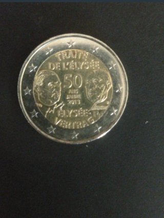 Moneta 2 euro Francia T.Elíseo 2013