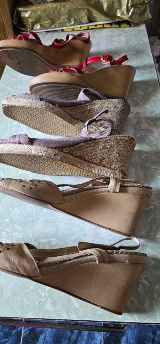 Sandalias cuña mujer talla 38