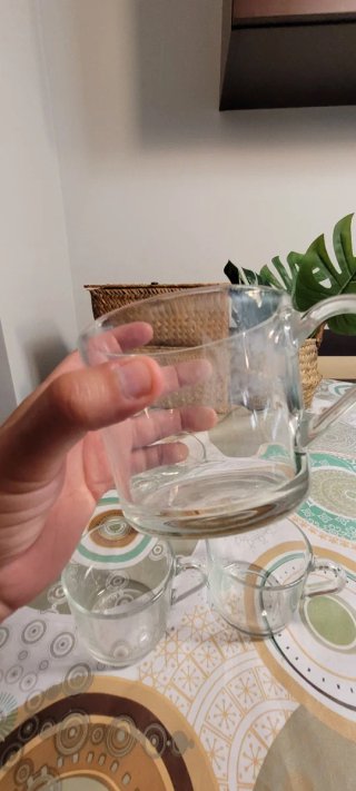4 Tazas Ikea de Cristal Transparentes