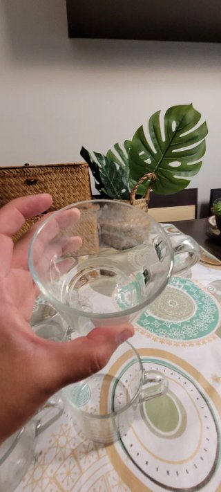 4 Tazas Ikea de Cristal Transparentes
