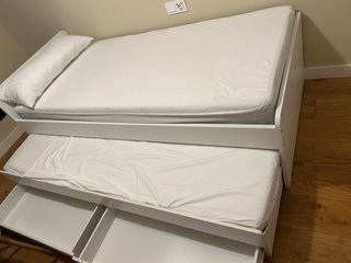 Cama nido blanca con 2 cajones