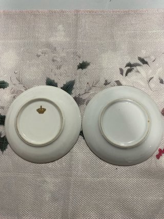 2 Platos Porcelana Antigua Francesa Limoges
