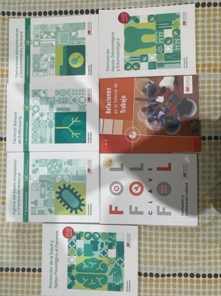 Lote 7 Libros FP Grado Medio TCAE