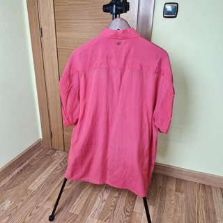 Blusa mujer cuplé  rosa fucsia fluida verano