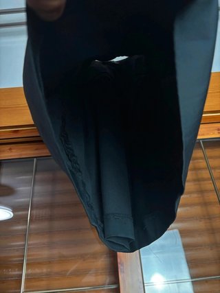 Vestido corto negro Relish con escote lazo talla 3