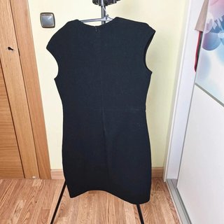 Desigual vestido negro bordado floral elegante cas