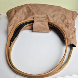Bolso clutch beige elegante ante estilo parisino c