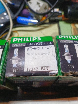 Pack 3 Bombillas Philips H4 60/55W 12V