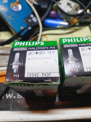 Pack 3 Bombillas Philips H4 60/55W 12V