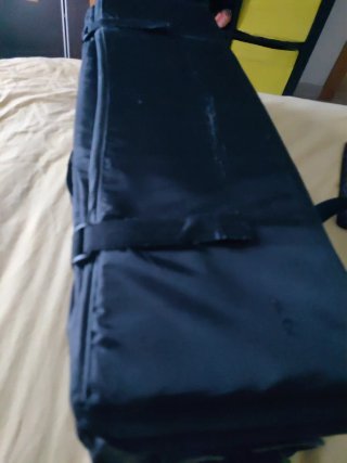 Cuna de viaje portátil negra