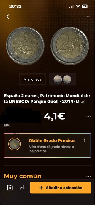 Moneda 2€ España Parque Güell 2014