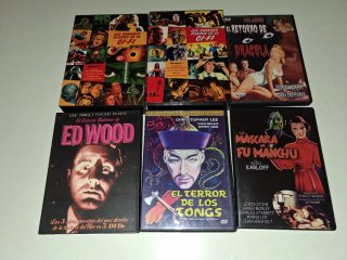 Lote 5 DVDs: Terror, Ci-Fi, Culto