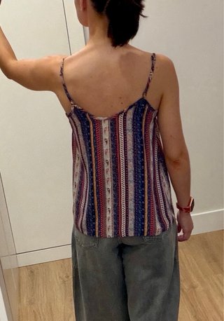 Blusa tirantes estampada
