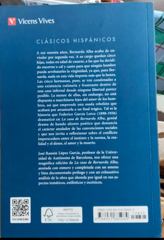 Libro "La Casa De Bernarda Alba"