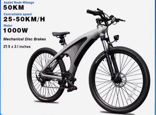 Bicicleta Eléctrica 1000W 50KM 27.5