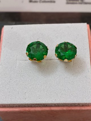 Pendientes Oro 18k Esmeraldas Muzo 3.10 Ct GDL