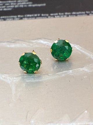 Pendientes Oro 18k Esmeraldas Muzo 3.10 Ct GDL