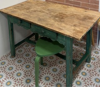Mesa de cocina madera restaurada