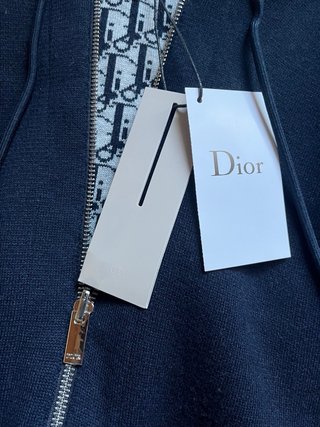 Sudadera Dior con cremallera azul