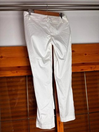 Pantalón Federica Erre recto blanco nuevo talla S/