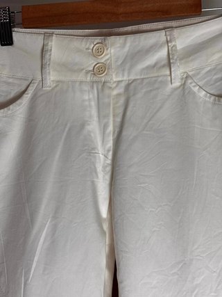 Pantalón Federica Erre recto blanco nuevo talla S/