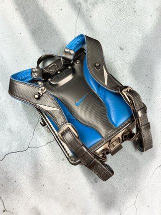 Mochila Nike Randoseru Gris Grafito Azul Y2K