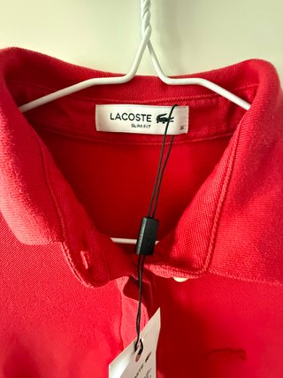 Camiseta Polo Lacoste Roja Talla S