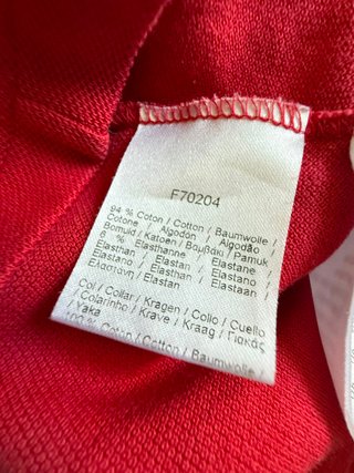 Camiseta Polo Lacoste Roja Talla S