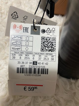 Zapatos de tacón marrones piel nuevos