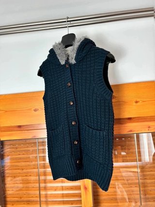 Chaleco punto azul marino Talla S