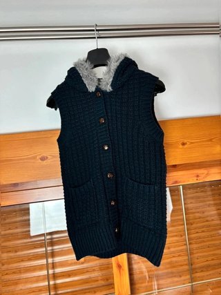 Chaleco punto azul marino Talla S