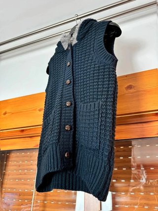 Chaleco punto azul marino Talla S