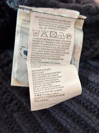 Chaleco punto azul marino Talla S