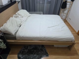 Cama MALM Ikea Madera Marrón