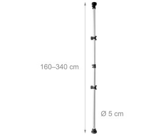 Barra vertical para colgar bicicletas.