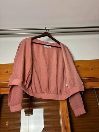 Chaqueta bomber rosa encaje Piazza Italia S