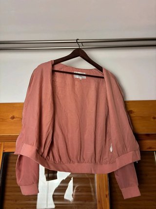 Chaqueta bomber rosa encaje Piazza Italia S