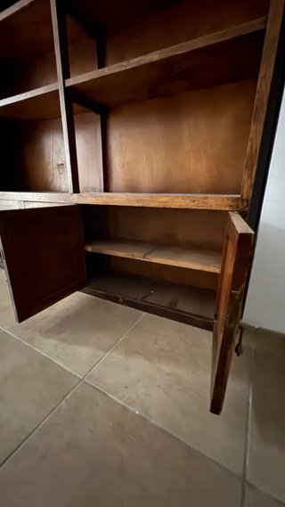 2 Módulos Librería Madera Maciza 240x140cm