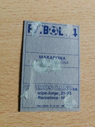 Maradona FC Barcelona Cromos Cano FÚTBOL84, 83-84