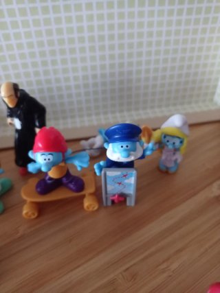 Lote de figuras de Los Pitufos