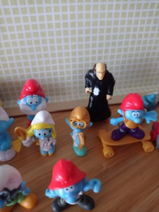Lote de figuras de Los Pitufos