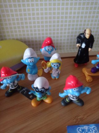 Lote de figuras de Los Pitufos