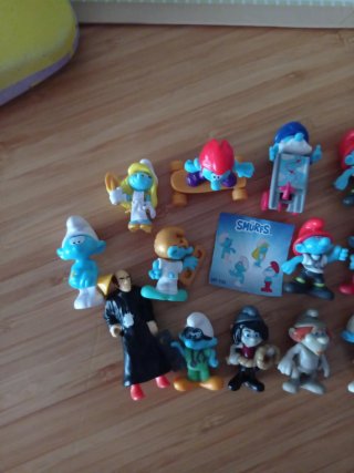 Lote de figuras de Los Pitufos