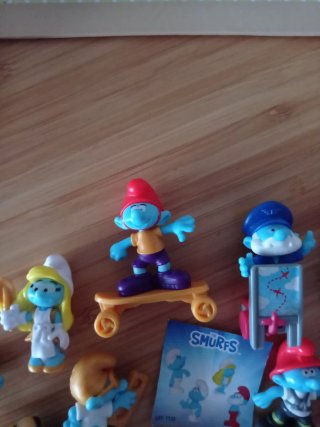 Lote de figuras de Los Pitufos