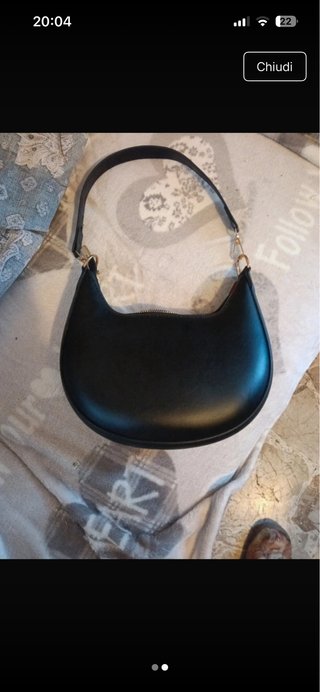 Borsa a mezzaluna nera